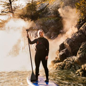 Amber Champion, Kajakfahrerin und -lehrerin