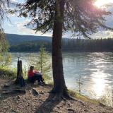 Pause am Fluss im Yukon